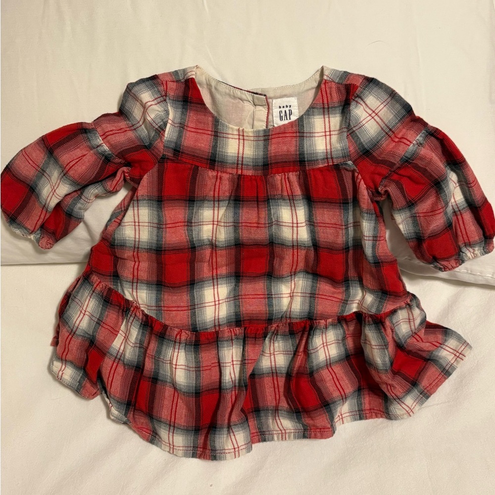 Gap Red Plaid Baby Dress